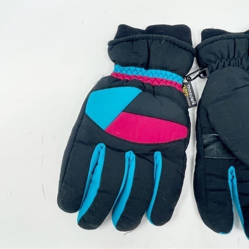 THINSULATE ULTRA Men’s Blue Heavy Water Resistant Winter Gloves Multicolor Sz L